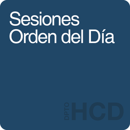 Sesiones Orden del día